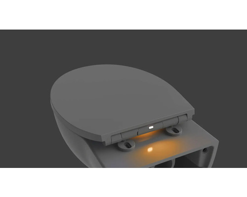 Toilette mit Beleuchtung