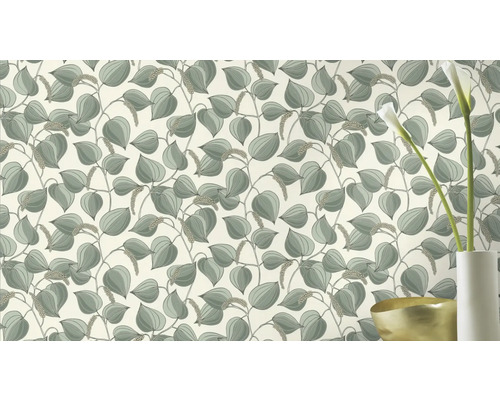 Tapete mit Pflanzenmuster für die Wandgestaltung im Innenbereich