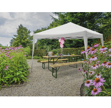 Faltpavillon GARDEN PLACE 300 x 300 cm weiß beige