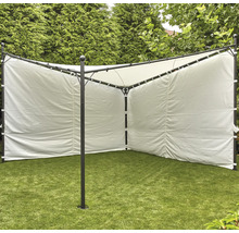 Gartenszene mit Pavillon-Seitenwand zum Schutz der Privatsphäre
