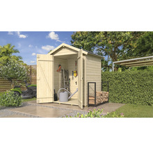 Gartenhaus weka Mori 2.1 inkl. Fußboden 195 x 137 cm natur