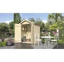 Gartenhaus weka Mori 2.1 inkl. Fußboden 195 x 137 cm natur