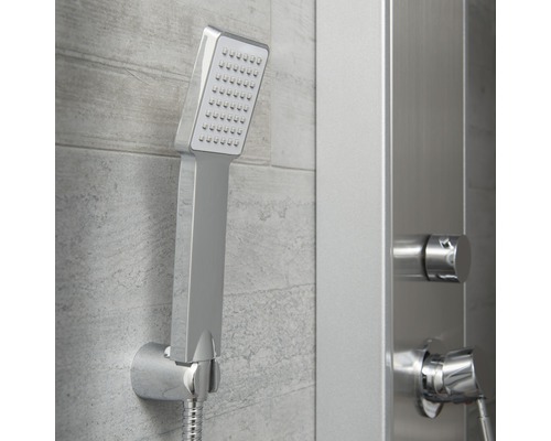 Duschpaneel mit Handbrause aus Metall