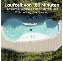 Aiper Scuba S1 2025, Poolroboter für Pools bis zu 150 m², kabellose Reinigung von Boden, Wänden und Wasserlinie, 15.900 l/h Durchflussrate, 180 Minuten Akkulaufzeit