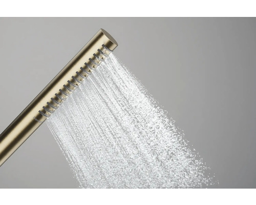 Handbrause mit fließendem Wasser