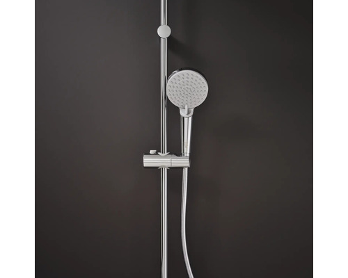 Duscharmatur mit Brausestange und Handbrause