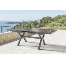 Gartenmöbelset Destiny Costa Garda 4-Sitzer 5 tlg. anthrazit, Aluminium + Textilene + Keramik, ausziehbar, stapelbar, Rückenlehne verstellbar