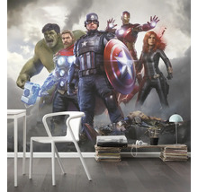 Avengers Wandbild im Interieur mit Möbeln