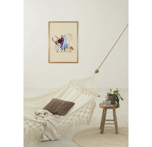 Dekoratives Disney Die Eiskönigin 2 Poster über einer Hängematte im Raum