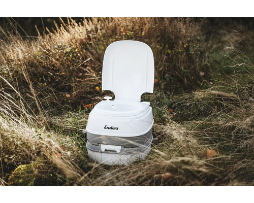 Tragbare Campingtoilette im Freien