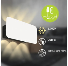 Wandleuchte mit 2700 Kelvin, USB-C-Anschluss und Dimmfunktion