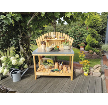 Gärtnertisch promadino Helga 116 x 69 x 139 cm braun