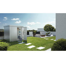 Gerätehaus Biohort Neo 1B Standardtür 236 x 180 cm silber-metallic