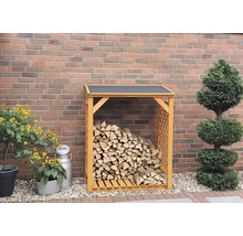 Kaminholzunterstand Speyer 119,5 x 68 x 148 cm honigbraun