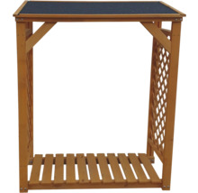 Kaminholzunterstand Speyer 119,5 x 68 x 148 cm honigbraun