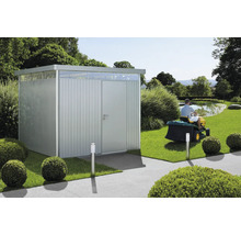 Gartenhaus Biohort HighLine Gr. H6 Einzeltür 314,3 x 314,3 silber-metallic