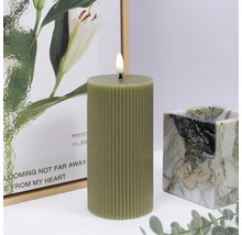 Dekorative LED-Kerze mit Rillenmuster