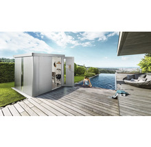 Gerätehaus Biohort Neo 2D Doppeltür 348 x 236 cm silber-metallic
