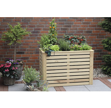 Hochbeet promadino Katrin inkl. Folie 118 x 57 x 80 cm natur