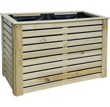 Hochbeet promadino Katrin inkl. Folie 118 x 57 x 80 cm natur