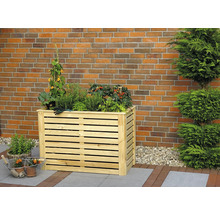 Hochbeet promadino Katrin inkl. Folie 118 x 57 x 80 cm natur
