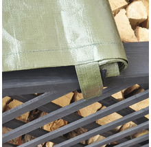Abdeckplane zum Abdecken von Holzstapel