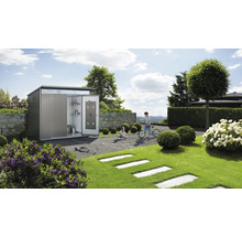 Gartenhaus Biohort AvantGarde Eco A3 Doppeltür 180 x 300 cm quarzgrau-metallic