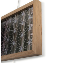 Flexible Fotowand Set naturel eiche weiß 95 cm 3 Fotos 2x 13x18 cm 1x 20x30 cm