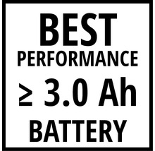 Beste Leistung mit einer Batterie größer oder gleich 3.0 Amperestunden