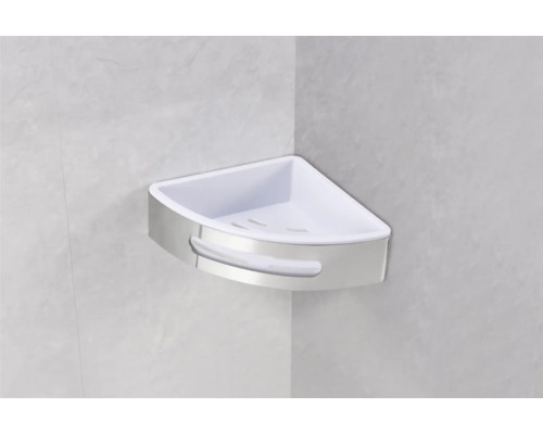 Eckige Duschablage zur Wandmontage