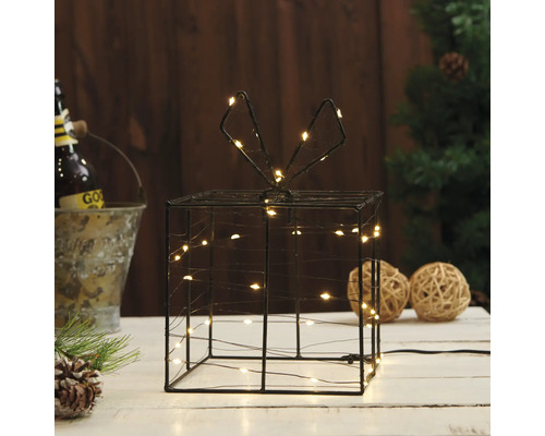 Dekorative Geschenkbox mit Beleuchtung für den Innenbereich