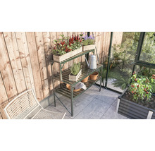 Tischaufsatz Vitavia für Aluminiumtisch, 121 x 28 x 39 cm, grün