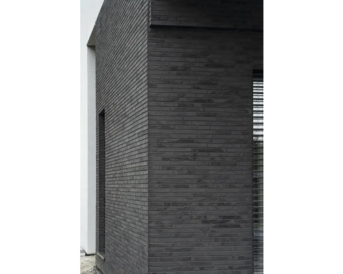 Fassade mit dunklen Verblendern