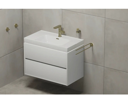 Schwenkbarer Toilettenpapierhalter Aus Zink – Gebürstetes Gold, Einfach Zu Montieren, Rostfrei