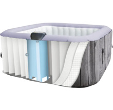 Aufgeschnittener aufblasbarer Whirlpool zur Darstellung der einzelnen Schichten