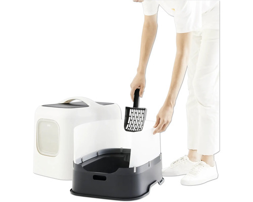 Katzenklo mit Schaufel