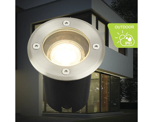 Bodeneinbauleuchte zur Außenbeleuchtung mit Schutzart IP67
