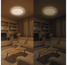 Wohnzimmer mit Deckenleuchte mit einstellbarer Lichtfarbe