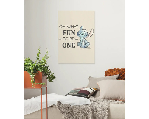 Dekorationsobjekt mit Stitch-Motiv im Wohnraum