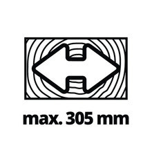 Maximale Schnittbreite 305 Millimeter