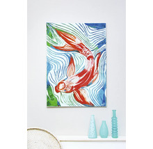 Gemälde mit Fischmotiv an der Wand