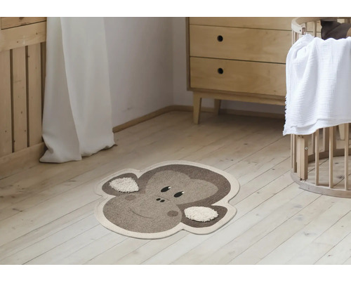 Teppich mit Affenmotiv im Kinderzimmer