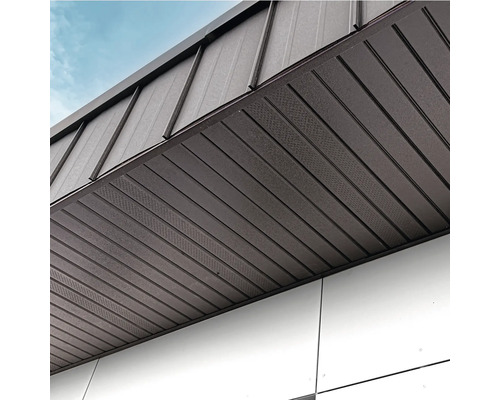 Dachuntersicht mit Paneelen und Fassadenverkleidung