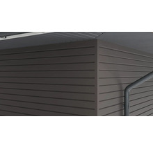 Fassadenverkleidung mit horizontalen Profilen