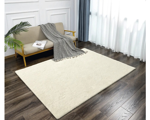 Wohnzimmer mit Sofa und Teppich