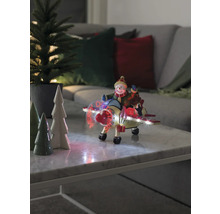 Dekorative Schneemann-Flugzeugfigur mit LED-Beleuchtung als festliche Dekoration