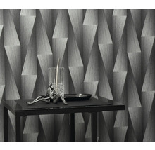 Abstraktes graues Tapetendesign mit geometrischen Formen