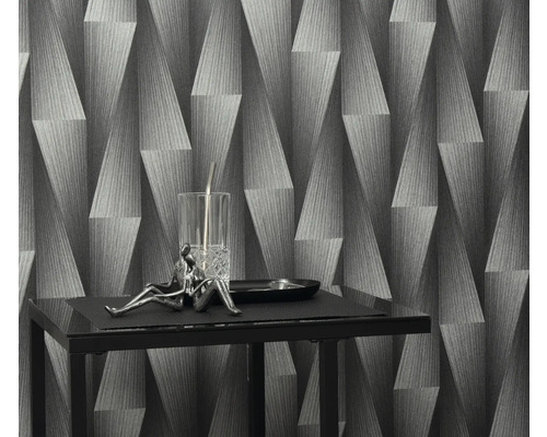 Abstraktes graues Tapetendesign mit geometrischen Formen