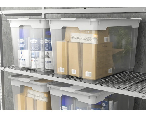 6 Transparente Aufbewahrungsboxen Mit Griff – 6,5 Liter Fassungsvermögen, Stapelbar, Mit Deckel & Schnallen – Perfekt Zum Organisieren