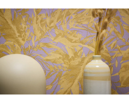 Dekorative Blättertapete mit Pflanzenmuster für Innenräume